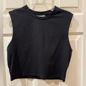 Zara Classic Black Crop Top